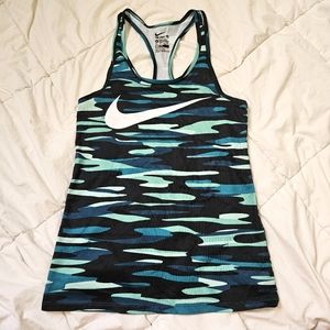 Nike Dri-Fit Athletic Cut Workout Racerback Tank Top